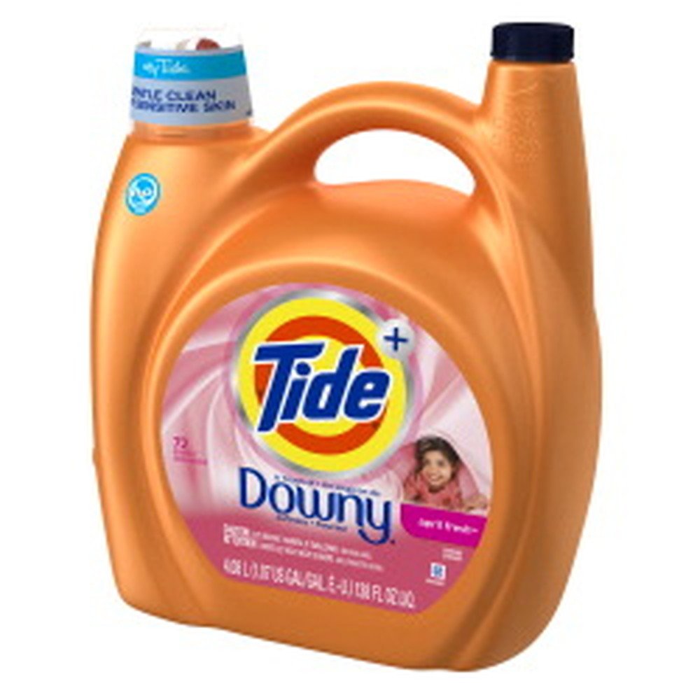 Tide Plus Boost of Ultra Downy Liquid Laundry Detergent, April Fresh Scent, 117 fl oz, 83 Loads, Laundry Detergent Liquid with Long-Lasting Freshness