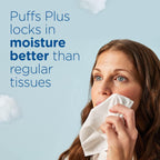 Puffs Plus Lotion with Vicks Facial Tissues, 4 Cubes, 48 Tissues per Box (192 Tissues)