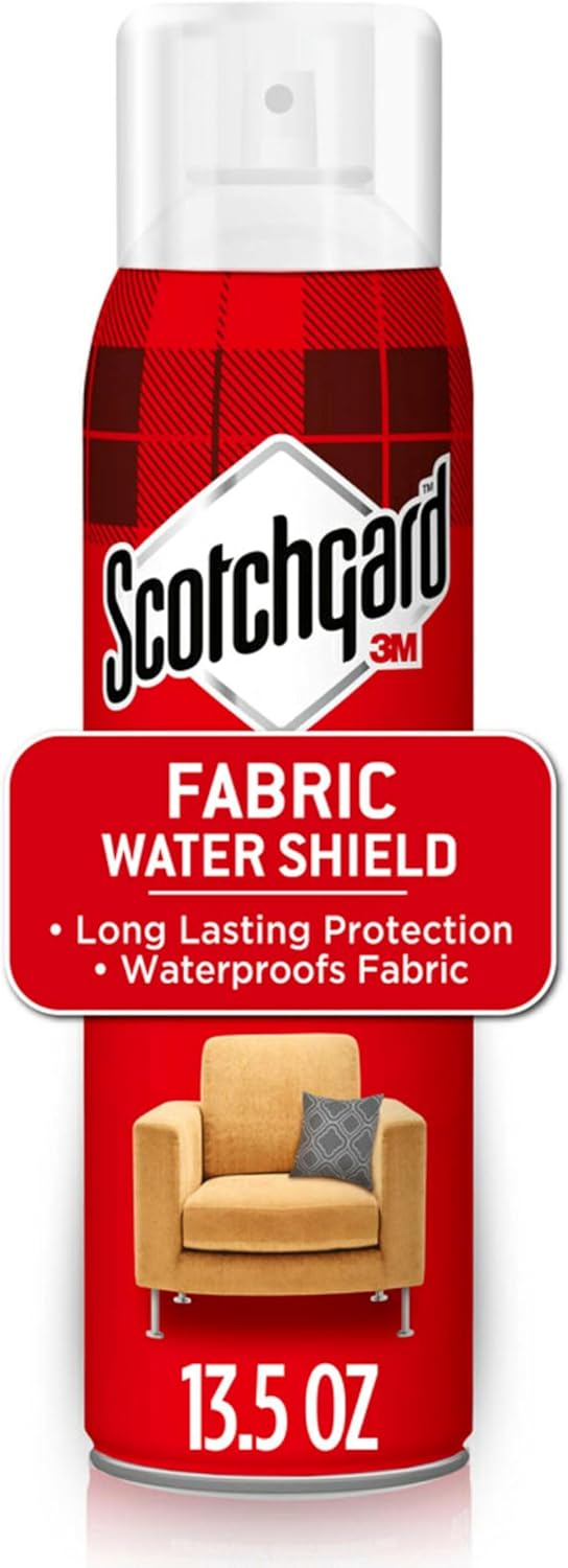 Scotchgard Fabric Water Shield, 13.5 Ounces, Repels Water, Ideal for Couches, Pillows, Furniture, Shoes and More, Long Lasting Protection