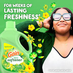 Gain Liquid Fabric Softener, Original Scent, 140 FL OZ LIQ., 190 Loads, Smooth Touch - softness you can feel