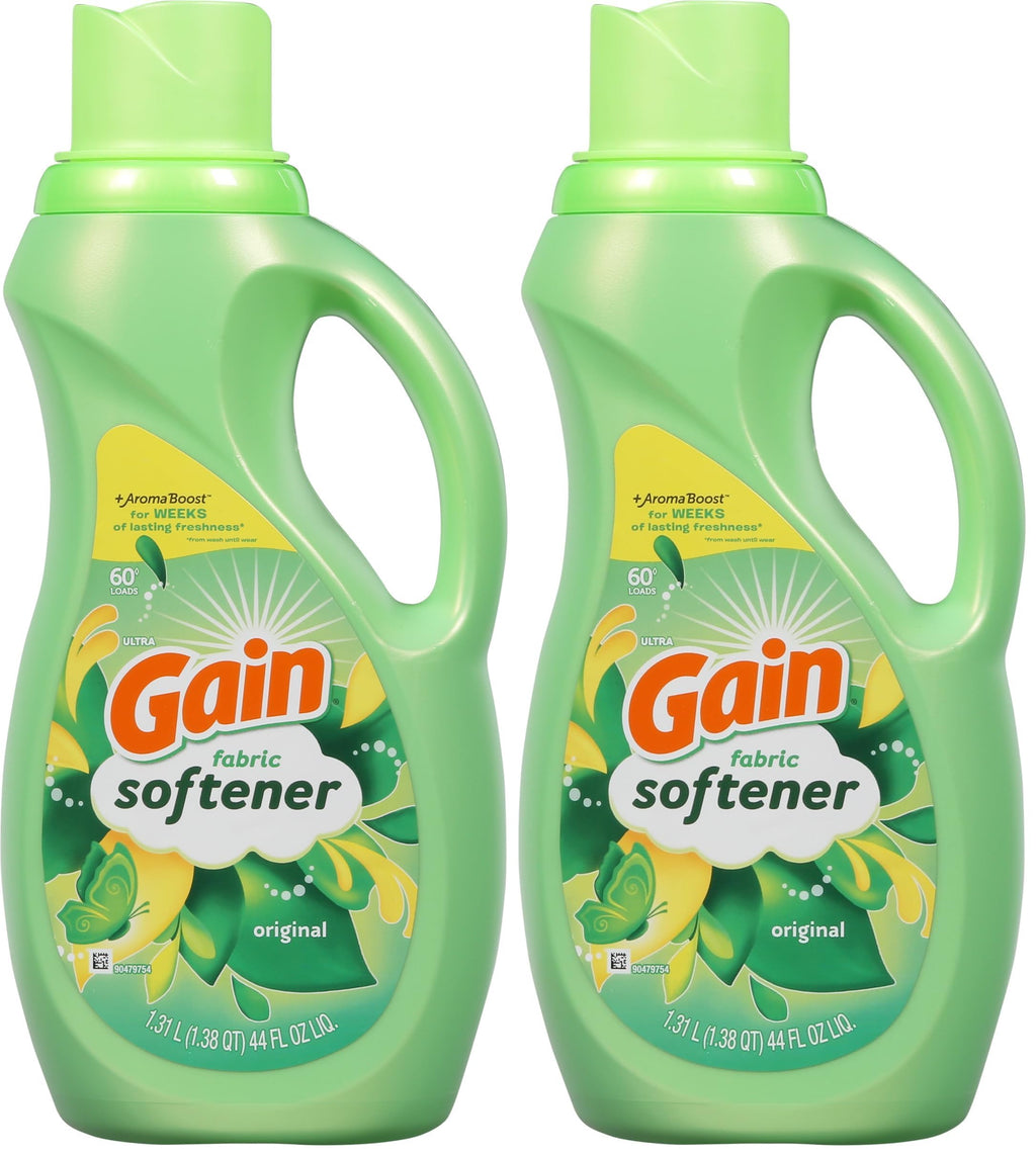 Gain Liquid Fabric Softener, Original Scent, 140 FL OZ LIQ., 190 Loads, Smooth Touch - softness you can feel
