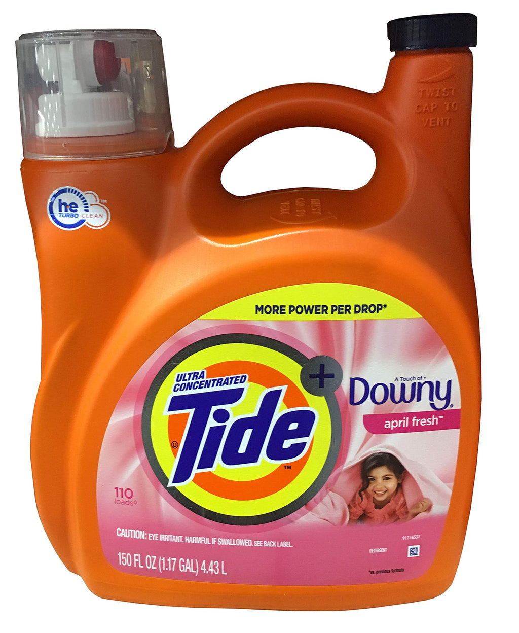 Tide Plus Boost of Ultra Downy Liquid Laundry Detergent, April Fresh Scent, 117 fl oz, 83 Loads, Laundry Detergent Liquid with Long-Lasting Freshness