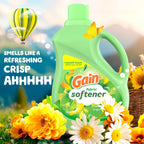 Gain Liquid Fabric Softener, Original Scent, 140 FL OZ LIQ., 190 Loads, Smooth Touch - softness you can feel