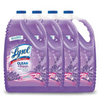 Lysol Multi-Surface Cleaner, Sanitizing and Disinfecting Pour, to Clean and Deodorize, Sparkling Lemon and Sunflower Essence, 144 Fl Oz