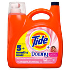 Tide Plus Boost of Ultra Downy Liquid Laundry Detergent, April Fresh Scent, 117 fl oz, 83 Loads, Laundry Detergent Liquid with Long-Lasting Freshness
