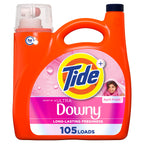 Tide Plus Boost of Ultra Downy Liquid Laundry Detergent, April Fresh Scent, 117 fl oz, 83 Loads, Laundry Detergent Liquid with Long-Lasting Freshness