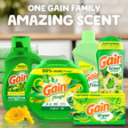 Gain Liquid Fabric Softener, Original Scent, 140 FL OZ LIQ., 190 Loads, Smooth Touch - softness you can feel
