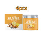 Ouhoe 50g Turmeric Lip Scrub Moisturizing Clean Dead Skin Exfoliating Plumping Lip Improve Dry Anti Crack Nourishing Lip Scrub