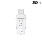 Plastic Cocktail Shaker Hand Shaker Cup with Scales 350ml/530ml/700ml/1000ml Milk Tea Wine Drink Shaker Mixer Bar Tool