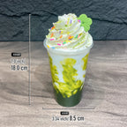 18cm Fake Bubble Milk Tea - Realistic Fruit Tea & Boba Drink Prop for Photography, Display, Prank, Party & Cafe Decor