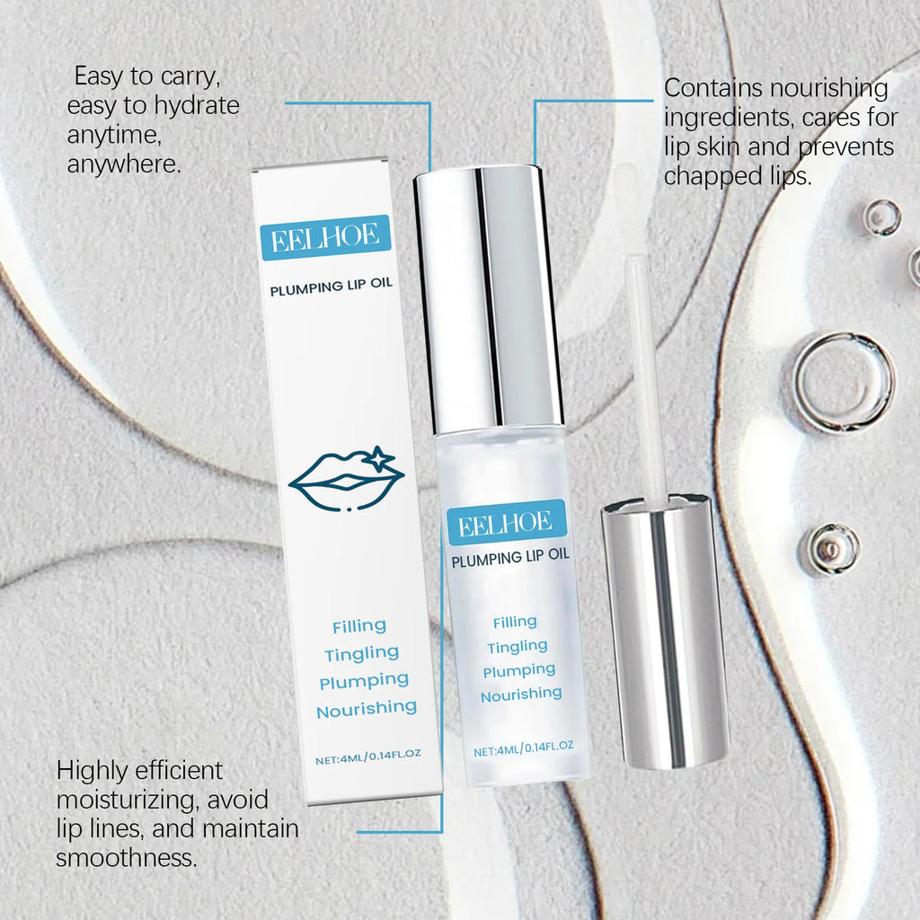 Fast Volumising Lip Plumper Serum Sexy Lip Oil Gloss Increase Elasticity Reduce Fine Lines Brighten Moisturizing Lip Care