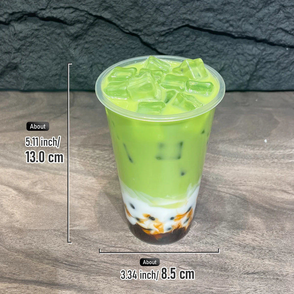 18cm Fake Bubble Milk Tea - Realistic Fruit Tea & Boba Drink Prop for Photography, Display, Prank, Party & Cafe Decor