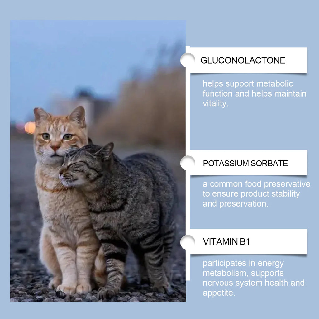 Yegbong 50ml Cat Vitamin Supplement Daily Care to Help Nutrition, Promote Growth, and Support Cat's Recovery, Vitamin Care Drops