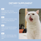 Yegbong 50ml Cat Vitamin Supplement Daily Care to Help Nutrition, Promote Growth, and Support Cat's Recovery, Vitamin Care Drops