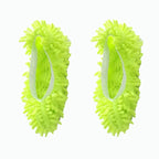 2pcs Dust Cleaner Grazing Slippers House Bathroom Floor Cleaning Mop Slipper Lazy Shoes Cover Chenille Duster Cloth