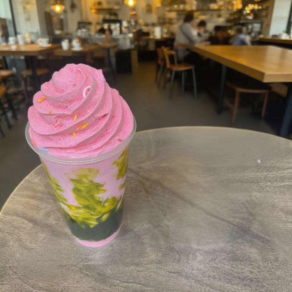 18cm Fake Bubble Milk Tea - Realistic Fruit Tea & Boba Drink Prop for Photography, Display, Prank, Party & Cafe Decor