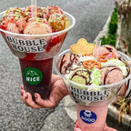 500/700ml Refrigerateable Drink Snack Cup Bowl Clear Bubble Milk Tea Fruit Portable Cups With Lid Heat Resistant To 100°