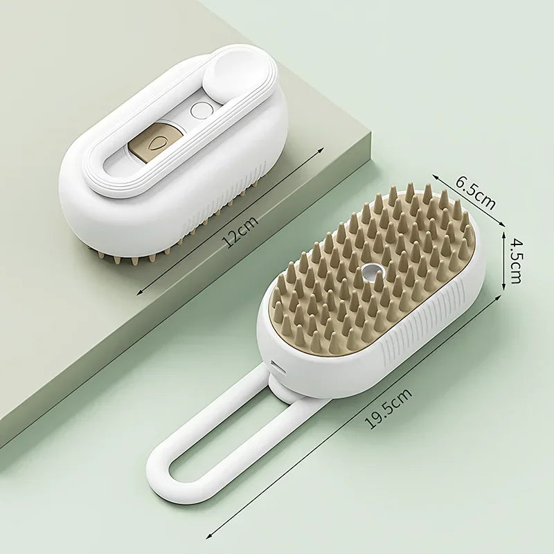 3 In 1 Electric Cat Hair Brush Pet Cleaning Brush Steam Spray Comb Massage Hair Removal Dog Puppy Grooming Comb Pet Supplies