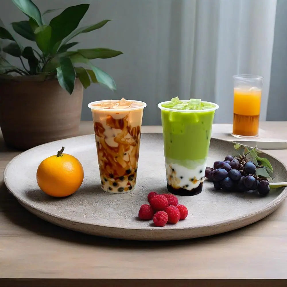 18cm Fake Bubble Milk Tea - Realistic Fruit Tea & Boba Drink Prop for Photography, Display, Prank, Party & Cafe Decor