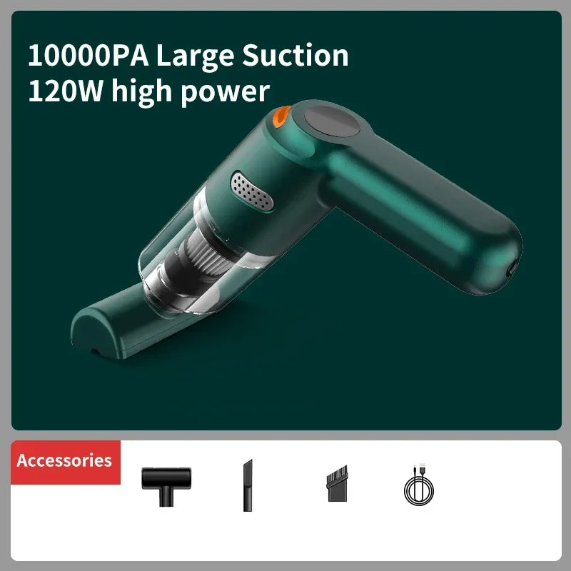 Vacuum Cleaner Handheld 10000Pa Large Suction Car Vacuum Cleaner Household Car Mini Pet Hair Vacuum Cleaner Pet Hair Absorber