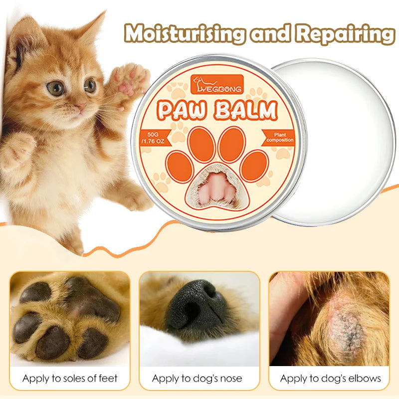Dog Paw Balm Moisturizing Natural Cream Cat Paw Wax Nose Protector Moisturizer Pet Crack Feet Repair Winter Care Supplies