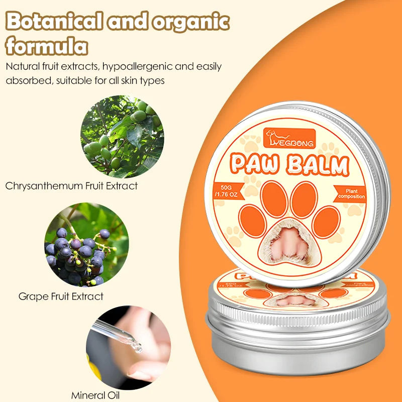 Dog Paw Balm Moisturizing Natural Cream Cat Paw Wax Nose Protector Moisturizer Pet Crack Feet Repair Winter Care Supplies