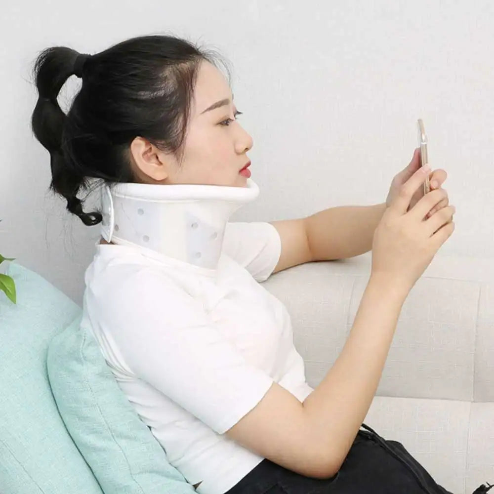 Cervical Neck Brace Collar with Chin Support for Stiff Relief Cervical Collar Correct Neck Support Pain Bone Medical Health Care