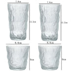 300ml/380ml Minimalist Style Glacier Cup Household Large Capacity Glass Cup Water Cup Drinking Glasses Tea Beverage Frosted Cups