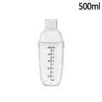 Plastic Cocktail Shaker Hand Shaker Cup with Scales 350ml/530ml/700ml/1000ml Milk Tea Wine Drink Shaker Mixer Bar Tool