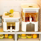 3L/L Large Capacity Cold Kettle with Faucet In Refrigerator Iced Beverage Drink Dispenser Refrigerator Fruit Beverage Bucket Jug